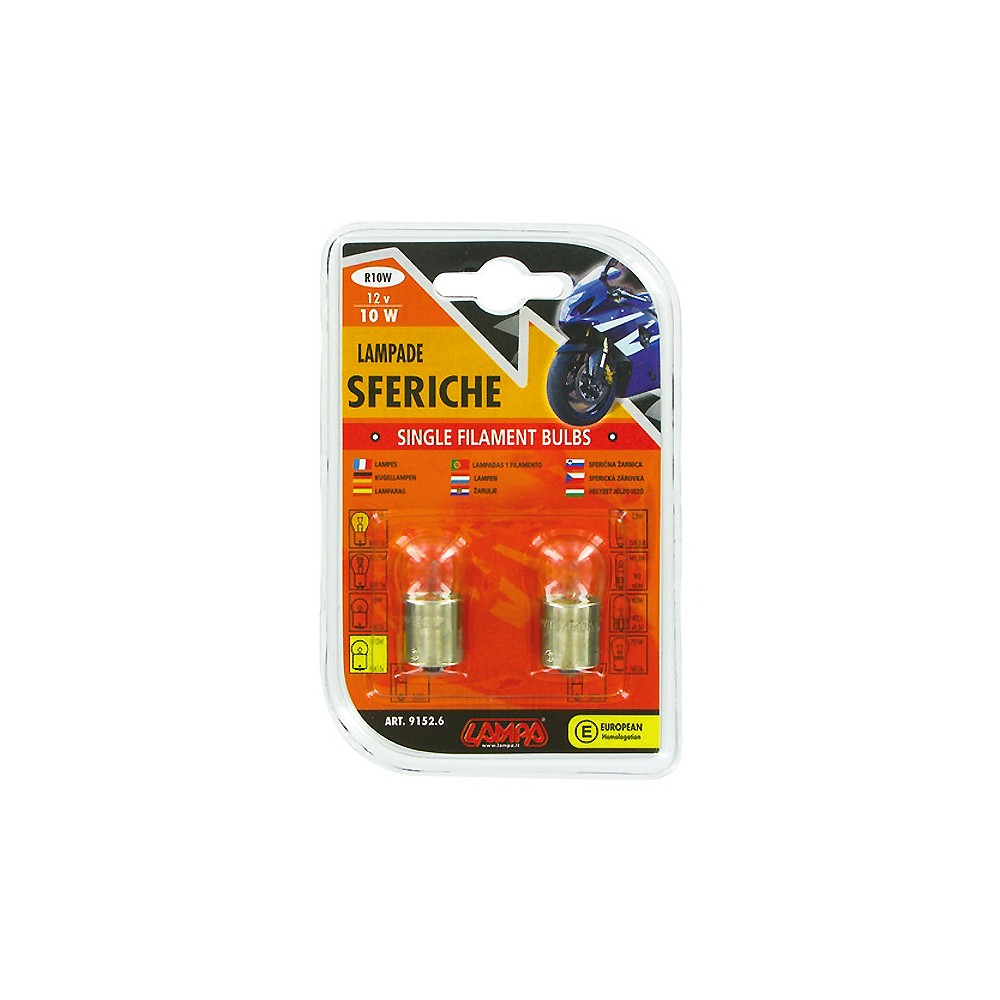 ΣΕΤ ΛΑΜΠΑΚΙΑ R10W-12V/10W BA15s