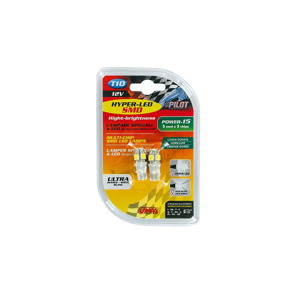 T10 12V 5SMDx3CHIPS POWER15 HYPER-LED