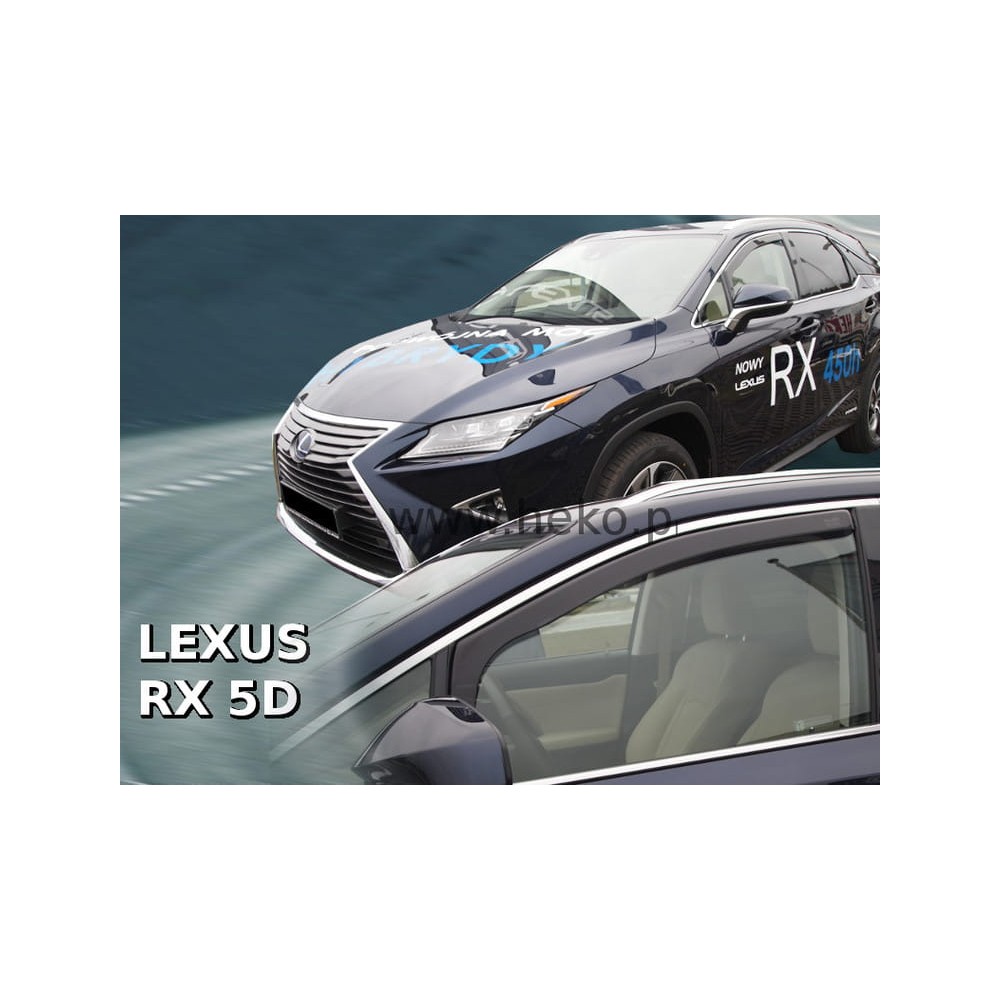 LEXUS RX 5D 2016+   ΖΕΥΓΑΡΙ ΑΝΕΜΟΘΡΑΥΣΤΕΣ ΑΥΤΟΚΙΝΗΤΟΥ ΑΠΟ ΕΥΚΑΜΠΤΟ ΦΙΜΕ ΠΛΑΣΤΙΚΟ HEKO - 2 ΤΕΜ.