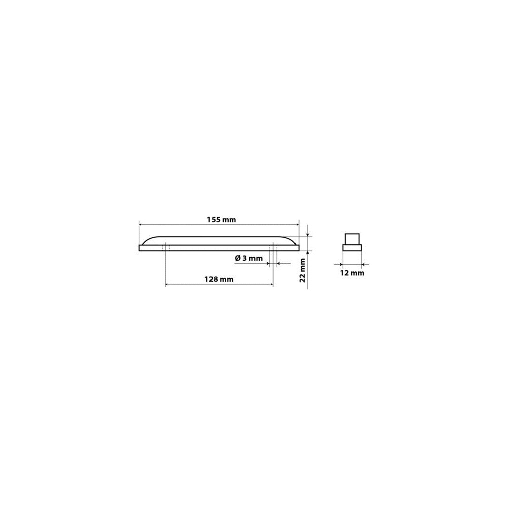 ΦΩΣ ΦΟΡΤΗΓΟΥ 12LED ΛΕΥΚΟ 24V 155mm