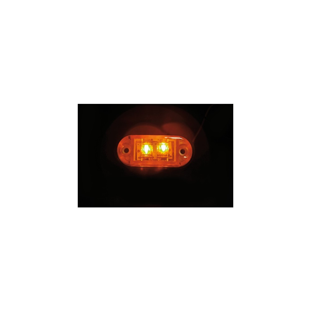 ΦΩΣ ΦΟΡΤΗΓΟΥ 2LED ΠΟΡΤΟΚΑΛΙ 24V 72mm