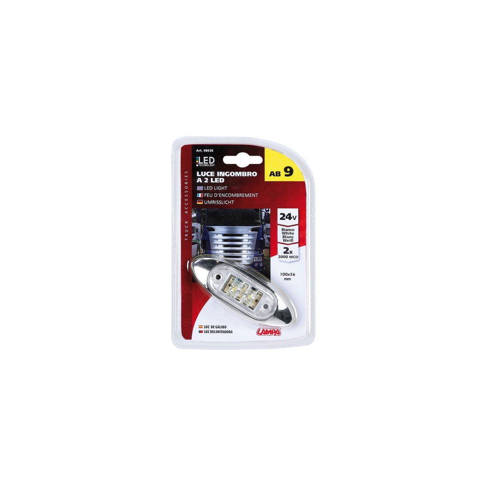 ΛΕΥΚΟ ΦΩΣ 24V ΜΕ 2 LED