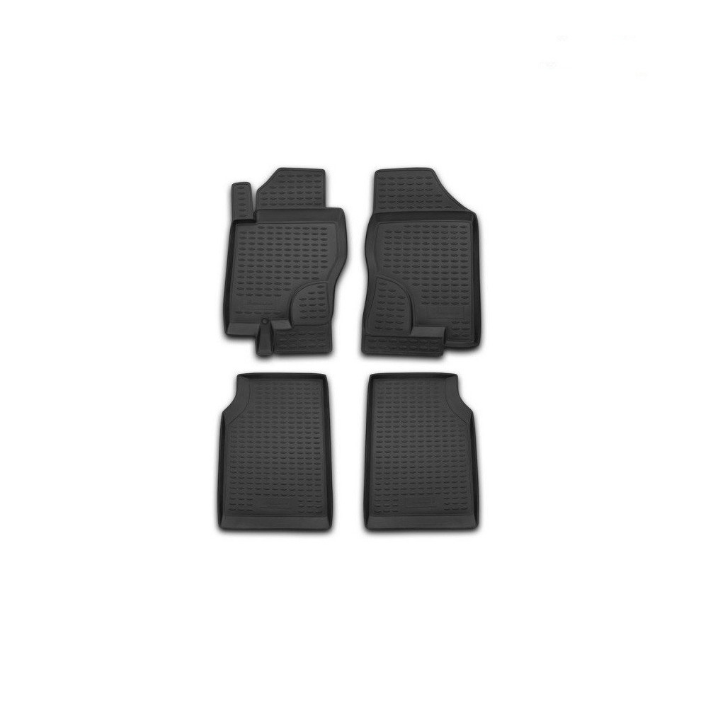 NISSAN NAVARA 4D D40 2005+ ΠΑΤΑΚΙΑ ΜΑΡΚΕ ΛΑΣΤΙΧΟ  ΣΚΑΦΑΚΙΑ 4ΤΕΜ. (ΜΕΓΑΛΗ  ΠΟΡΤΑ ΠΙΣΩ 4D) ΜΑΥΡΟ