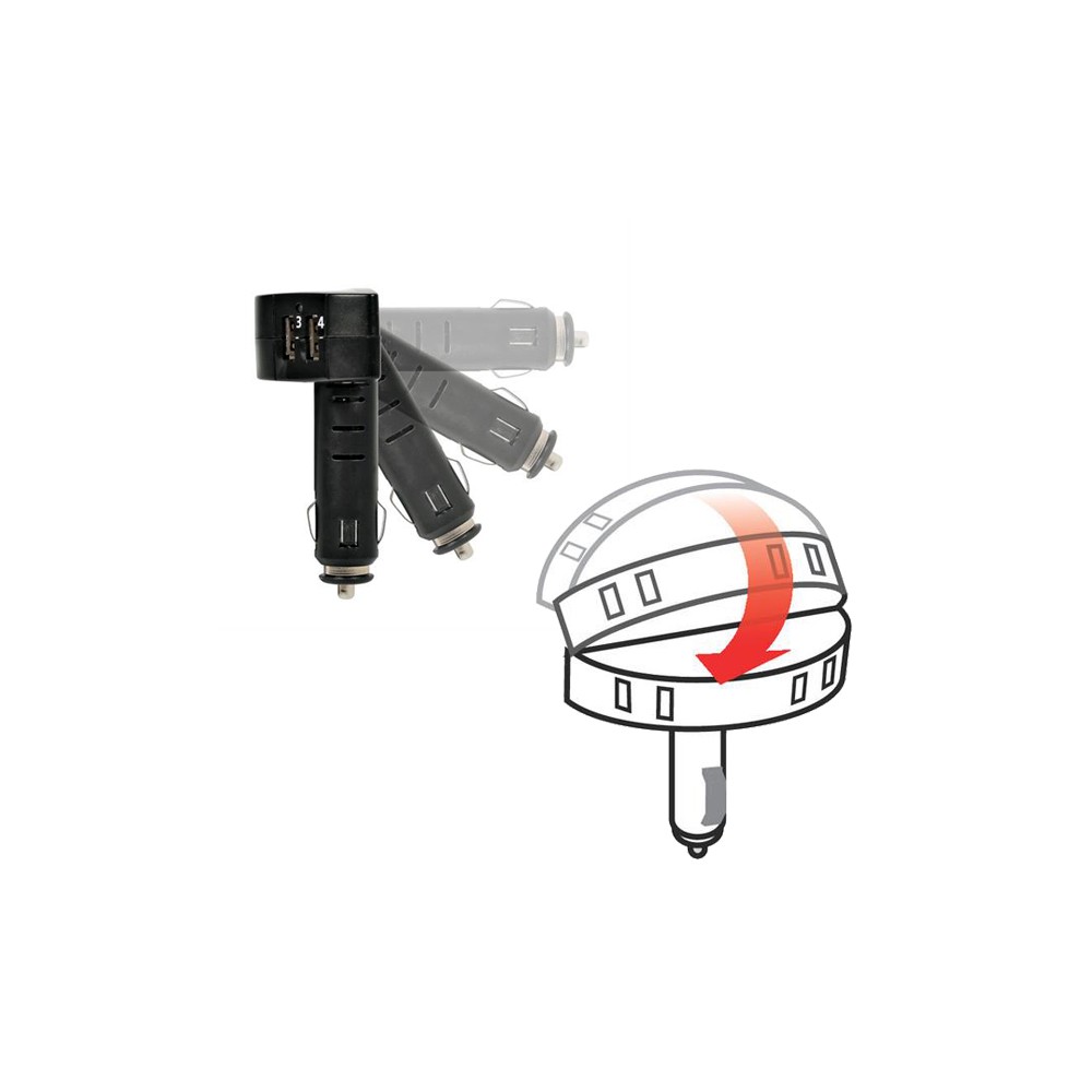 ΦΟΡΤΙΣΤΗΣ ΑΝΑΠΤΗΡΑ HUB-2 ME 4 USB 12/24V 3100mA