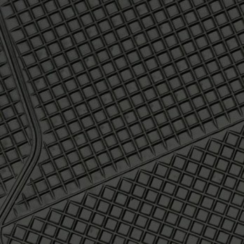 Πατάκι CALIFORNIA universal Λάστιχο 4τεμ. 45x65 cm + 45x32 cm μαύρο