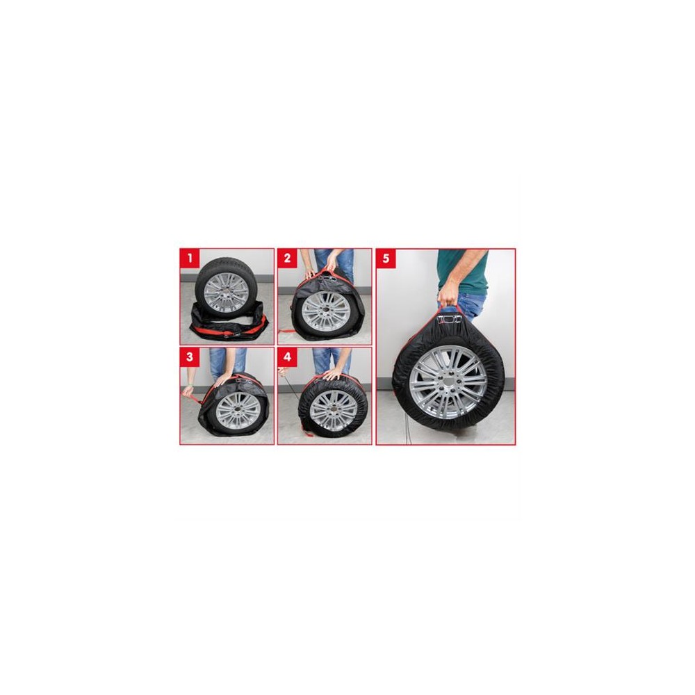 ΤΣΑΝΤΕΣ ΜΕΤΑΦΟΡΑΣ 4 ΕΛΑΣΤΙΚΩΝ TYRE WRAP BASIC (L) 13-19 INCH