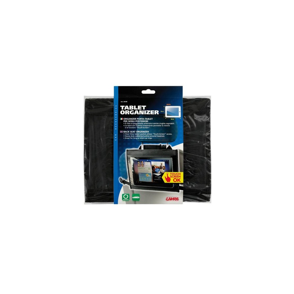 ΘΗΚΗ ORGANIZER ΓΙΑ TABLET ΜΕ ΚΛΙΠΣ ΣΥΓΚΡΑΤΗΣΗΣ ΣΤΟ ΚΑΘΙΣΜΑ ΤΟΥ ΑΥΤΟΚΙΝΗΤΟΥ