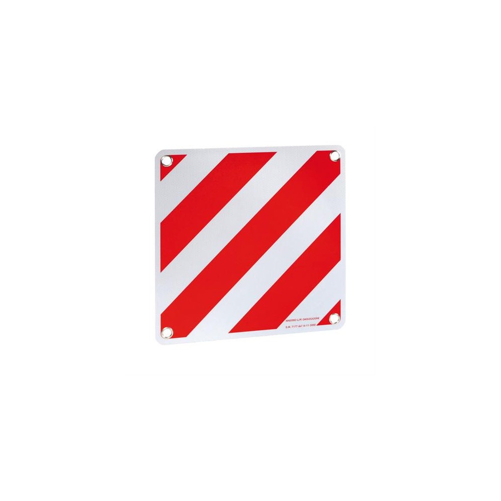 ΑΝΑΚΛΑΣΤΙΚΟ ΣΗΜΑ ΠΡΟΕΞΕΧΟΝΤΟΣ ΦΟΡΤΙΟΥ ΚΟΚΚΙΝΟ/ΑΣΠΡΟ 50x50cm 1ΤΕΜ.