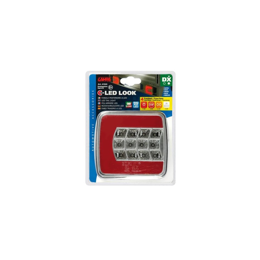 ΔΕΞΙ ΠΙΣΩ ΦΑΝΑΡΙ 12/24V C-LED LOOK ΓΙΑ ΤΡΕΙΛΕΡ (25 LED) - 1ΤΕΜ.