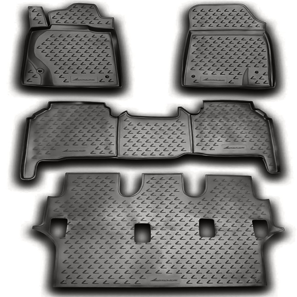 LEXUS LX570 2007+ ΜΑΡΚΕ ΠΑΤΑΚΙΑ ΣΕ ΣΚΑΦΗ TPE ΛΑΣΤΙΧΟ ΣΕ ΑΝΘΡΑΚΙ ΣΚΟΥΡΟ ΓΚΡΙ ΧΡΩΜΑ NOVLINE - 4 ΤΕΜ.