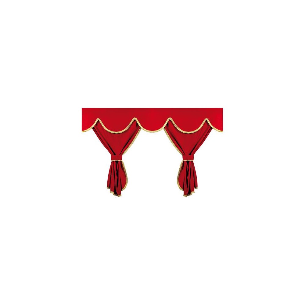 ΣΕΤ ΚΟΥΡΤΙΝΕΣ ΝΤΑΛΙΚΑΣ PRIVILEGE HIGH SIDE ΚΟΚΚΙΝΟ 8ΤΕΜ.