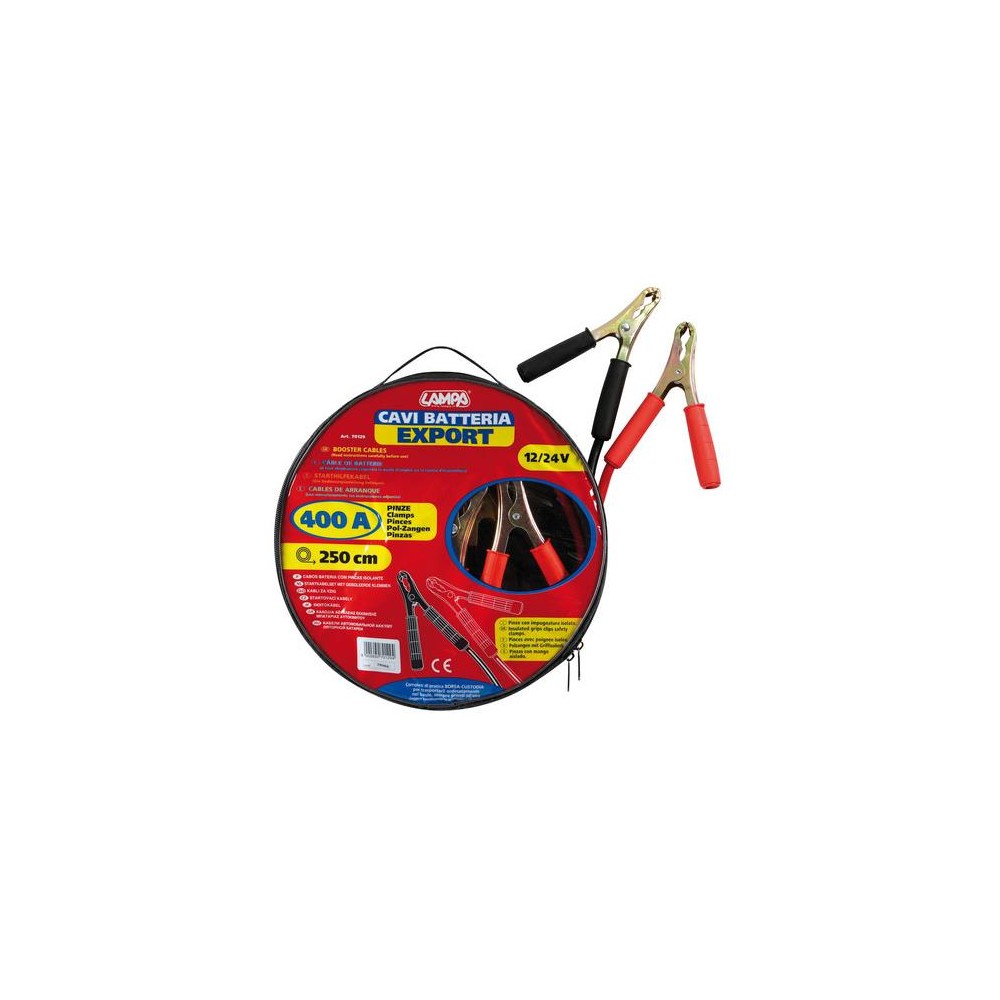 ΡΕΥΜΑΤΟΔΟΤΕΣ EXPORT 12/24V 400A 250cm (ΚΑΛΩΔΙΑ ΦΟΡΤΙΣΗΣ)