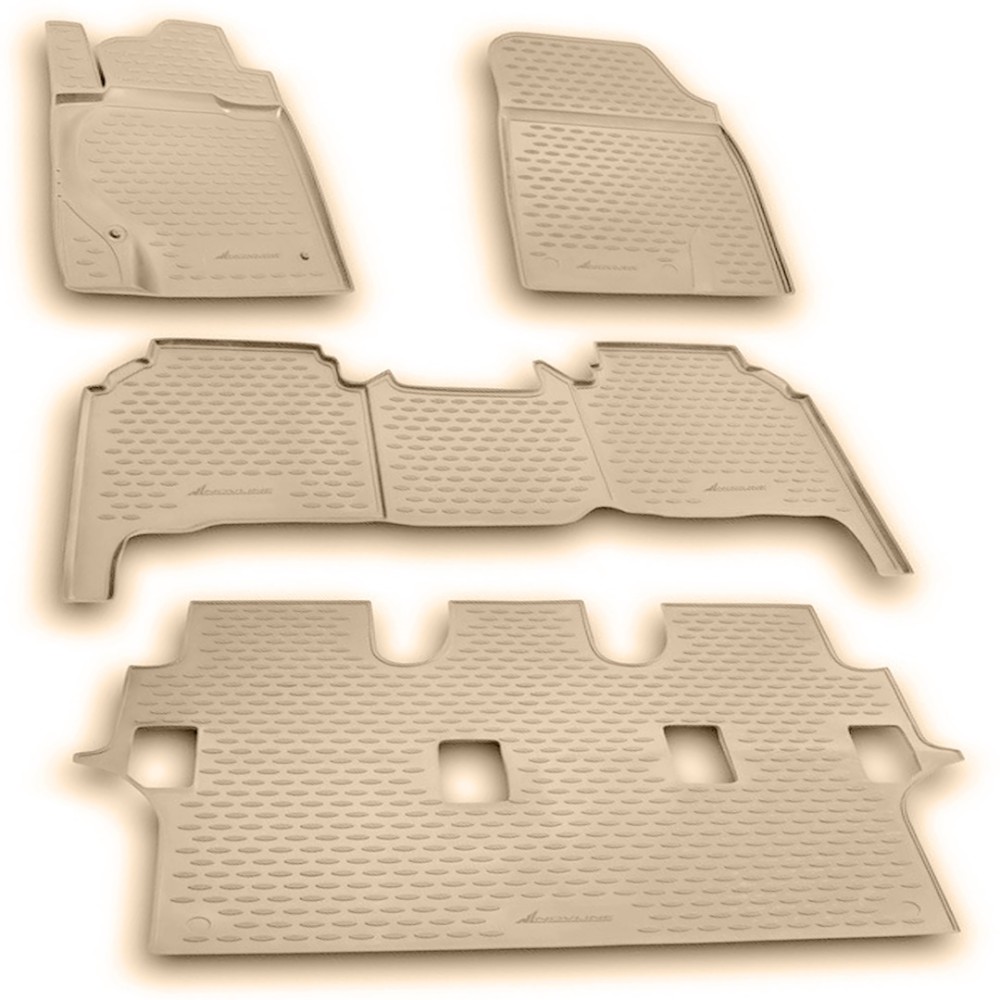 TOYOTA LAND CRUISER 200 11/2007-2015 ΜΑΡΚΕ ΠΑΤΑΚΙΑ ΣΕ ΣΚΑΦΗ TPE ΛΑΣΤΙΧΟ ΣΕ ΜΠΕΖ ΧΡΩΜΑ NOVLINE - 5 ΤΕΜ.