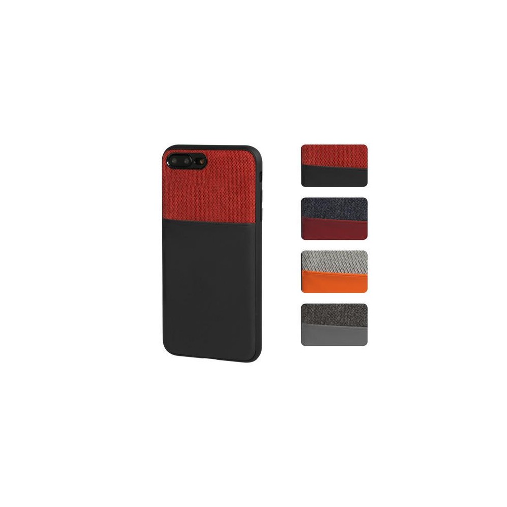 APPLE iPHONE 7 ΚΑΙ 8 ΘΗΚΗ ΚΙΝΗΤΟΥ DUO POCKET ΜΑΥΡΟ-ΚΟΚΚΙΝΟ ΜΑΓΝΗΤΙΚΗ SILVER LINE
