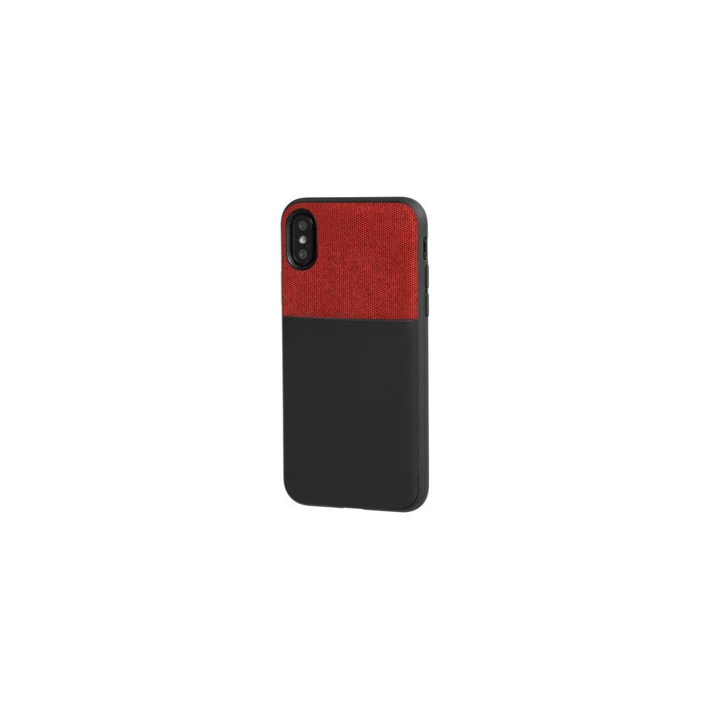 APPLE iPHONE X ΘΗΚΗ ΚΙΝΗΤΟΥ DUO POCKET ΜΑΥΡΟ-ΚΟΚΚΙΝΟ ΜΑΓΝΗΤΙΚΗ SILVER LINE